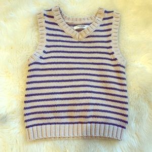 Mini Boden • striped sweater vest